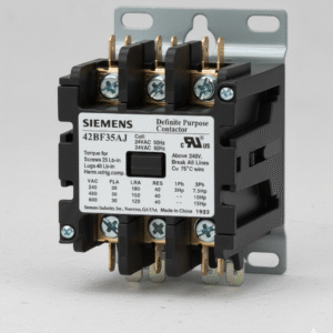 Siemens 42BF35AG Definite Purpose Contactor, 3-Pole, 30 Amp, 208-240V AC Coil Voltage