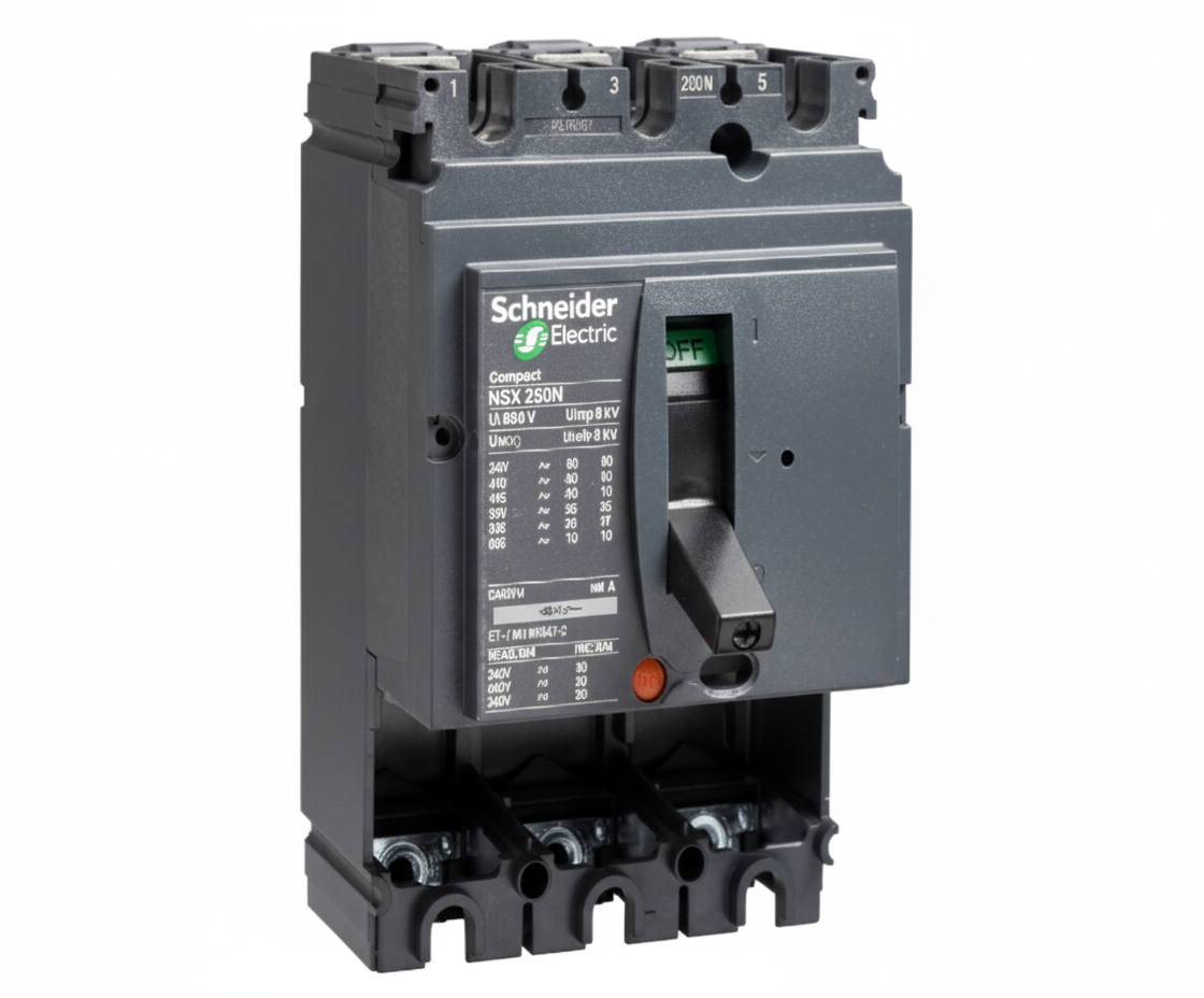 Schneider Electric circuit breaker Compact NSX100N - 100 A - 3 poles - without trip unit