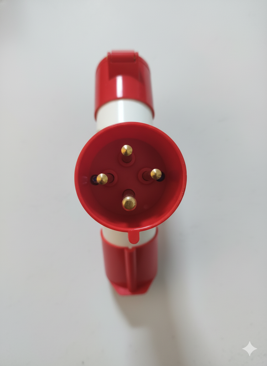 Panel Center Industrial Socket 3 way 32A 4PIN - Image 2