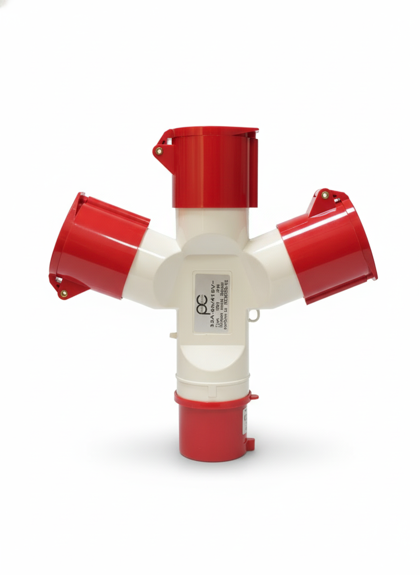 Panel Center Industrial Socket 3 way 32A 4PIN