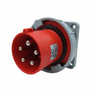 Panel Center 63A 5-Pin Industrial Plug- 3P+N+E, IP67 Rated